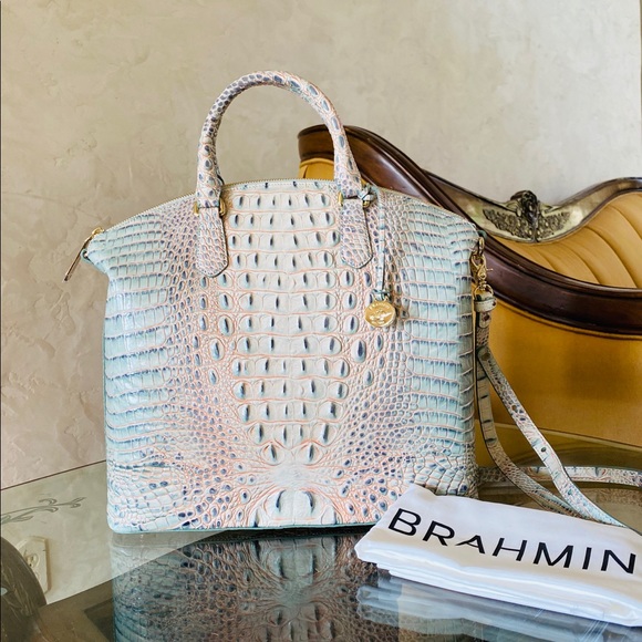 NWT Brahmin LG duxbury Satchel&wallet aquarelle - Picture 11 of 12